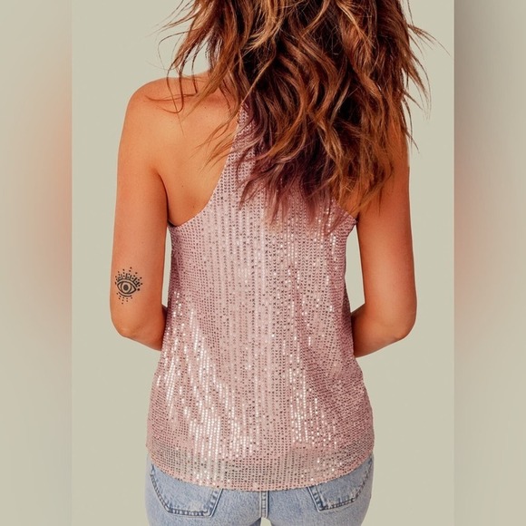 Women’s Sequin Tank Tops - Picture 4 of 4